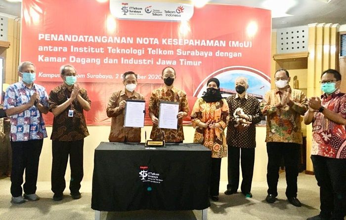 ​Tingkatkan Kualitas SDM, Kadin Jatim Teken MoU dengan ITTelkom Surabaya