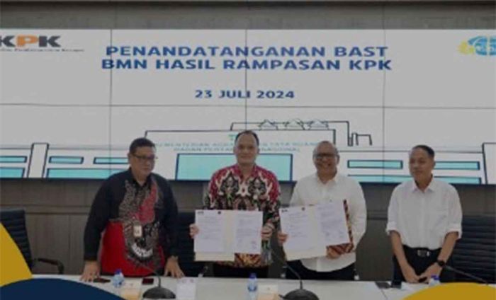 Kementerian ATR/BPN Terima Aset BMN dari KPK Senilai Rp4,78 Miliar Kementerian ATR/BPN Terima Aset BMN dari KPK Senilai Rp4,78 Miliar