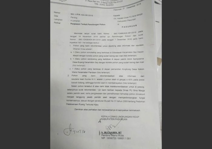 Soal Pencurian Pohon Sonokeling di Pasuruan, Oknum LSM Diduga Salah Gunakan Rekom DLH Soal Pencurian Pohon Sonokeling di Pasuruan, Oknum LSM Diduga Salah Gunakan Rekom DLH