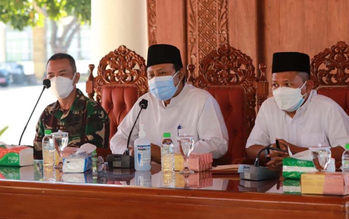 Dialog Dengan Pemilik Warung dan PKL, Wali Kota Pasuruan Sosialisasikan PPKM Level 4