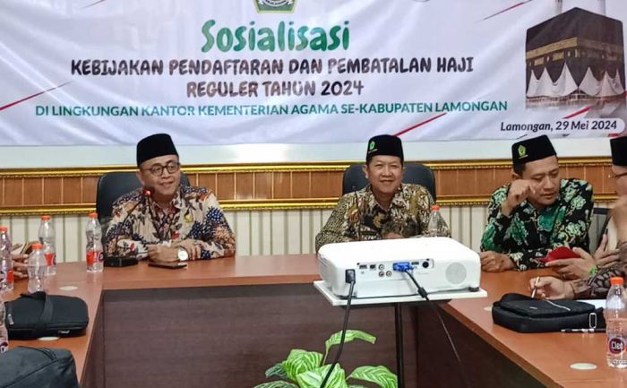 Kemenag Lamongan Gelar Sosialisasi Kebijakan Pendaftaran dan Pembatalan Haji Reguler Kemenag Lamongan Gelar Sosialisasi Kebijakan Pendaftaran dan Pembatalan Haji Reguler