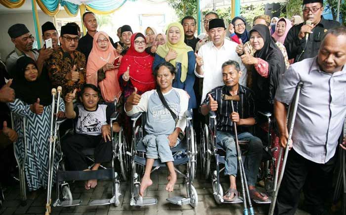 Penyandang Disabilitas Doakan Khofifah Jadi Gubernur Jatim