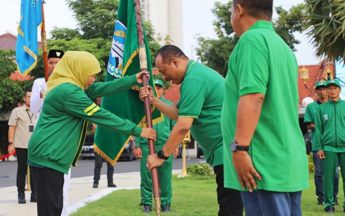 Lepas 109 Wartawan Atlet Porwanas 2022 Kontingen Jatim, Gubernur Khofifah Optimis Jatim Juara Umum