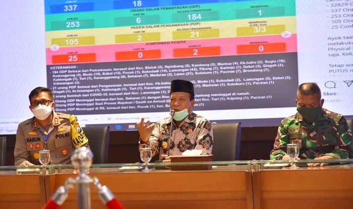 Bupati Lamongan Gembira Empat Warganya Sembuh dari Corona Bupati Lamongan Gembira Empat Warganya Sembuh dari Corona