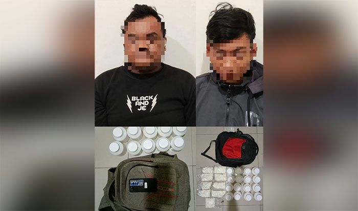 Polres Mojokerto Tangkap Pengedar Sabu dan Puluhan Ribu Dobel L