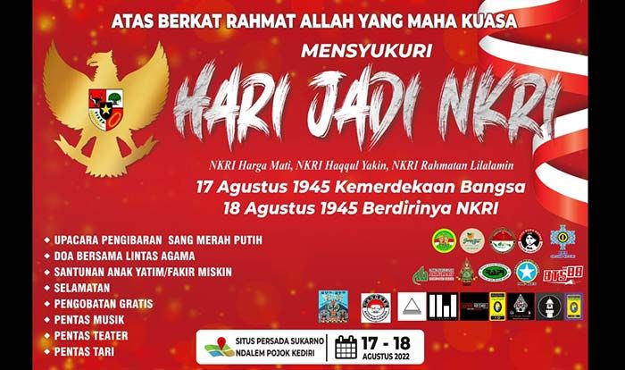 Situs Ndalem Pojok Kediri Gelar Peringatan Hari Jadi NKRI pada 18 Agustus 2022 Situs Ndalem Pojok Kediri Gelar Peringatan Hari Jadi NKRI pada 18 Agustus 2022
