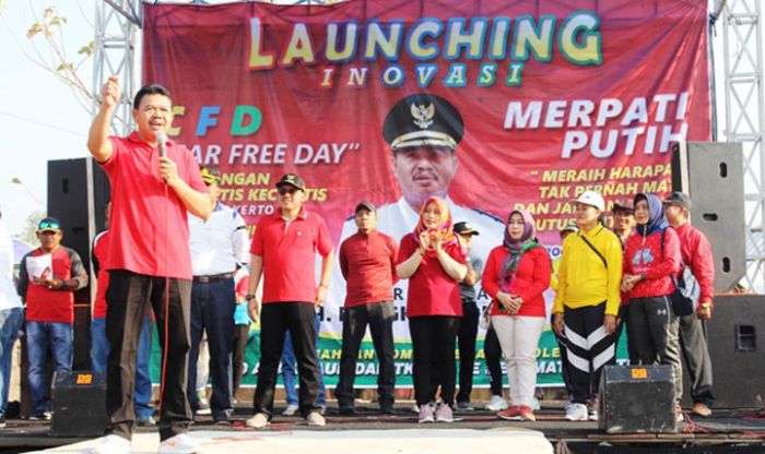 Wabup Pungkasiadi Launching CFD dan Merpati Putih di Jetis