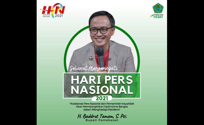 HPN 2021, Bupati Pamekasan Ajak Insan Pers Bangun Optimisme Baru