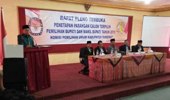 Penetapan Pemenang Pilkada Sumenep, ZA-EVA Tidak Hadir