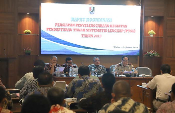 Rakor Persiapan Program PTSL di Tuban, Pemkab Minta Ada Kesepakatan Besaran Biaya