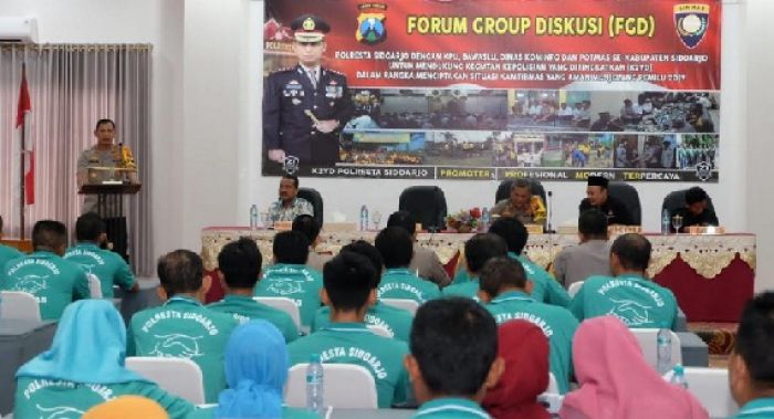 Sukseskan Pemilu, Polresta Sidoarjo Gelar FGD Sukseskan Pemilu, Polresta Sidoarjo Gelar FGD