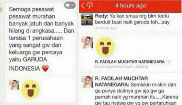 Status Path Ini Dikecam Netizen Karena Mendoakan Banyak Pesawat Jatuh