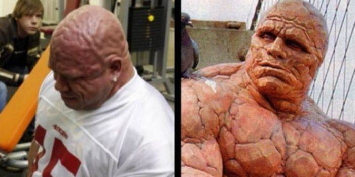 Pria Ini Mirip Superhero Manusia Batu di Film Pria Ini Mirip Superhero Manusia Batu di Film