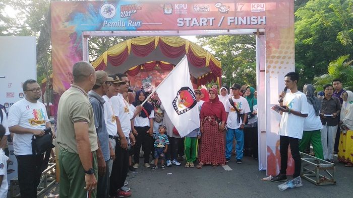 Sukseskan Pemilu 2019, KPU Pamekasan Gelar Pemilu Run Sukseskan Pemilu 2019, KPU Pamekasan Gelar Pemilu Run