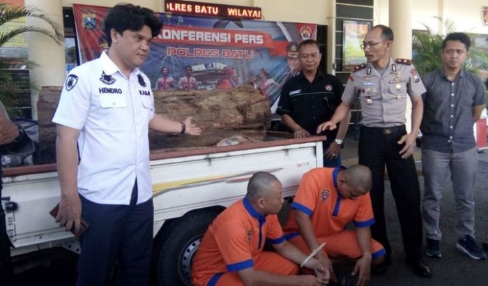 Curi Kayu Milik Perhutani, Dua Warga Jombang Ditangkap Polisi