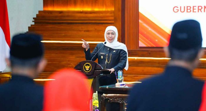 Lantik 134 Kepala Sekolah, Gubernur Khofifah Tegaskan Integritas dan Prestasi Pendidikan
