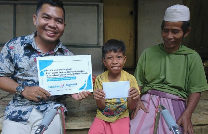 Sinergi dengan Yayasan Rengganis dan KitaBisa, FRPB Santuni Anak Disabilitas