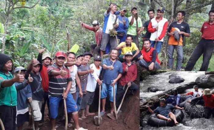Buka Akses Wisata Arung Jeram di Wagir Kidul, Pokdarwis Ponorogo Kerja Bakti Buka Akses Wisata Arung Jeram di Wagir Kidul, Pokdarwis Ponorogo Kerja Bakti