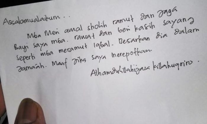 Bayi Malang di Kediri ini Dibuang, Begini Pesan Orang Tuanya Bayi Malang di Kediri ini Dibuang, Begini Pesan Orang Tuanya