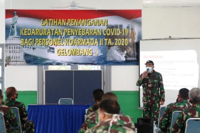 Diskes Koarmada II Adakan Latihan Penanganan Covid-19 Diskes Koarmada II Adakan Latihan Penanganan Covid-19