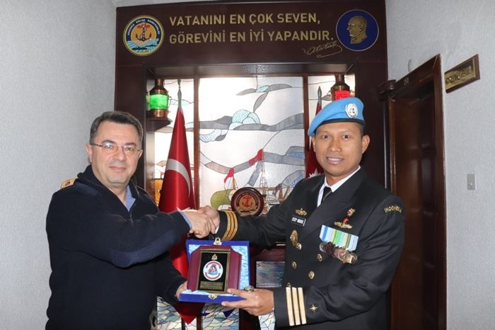 Tiba di Turki, Dansatgas Maritim TNI Lakukan Courtesy Call