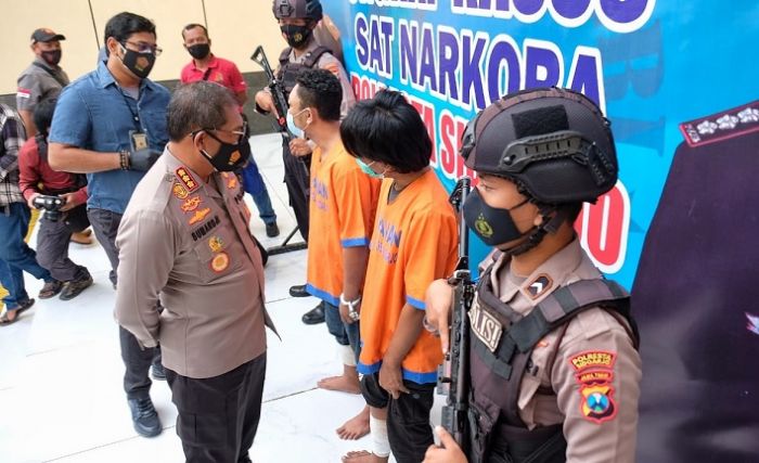 Polresta Sidoarjo Lakukan Tindakan Tegas pada Dua Residivis Pengedar Narkoba