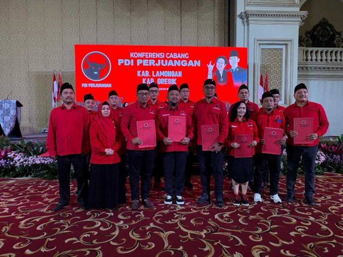 Dampingi Gus Yani, Thoriq Jabat Sekretaris dan Nadlir Bendahara PDIP Gresik 2025-2030