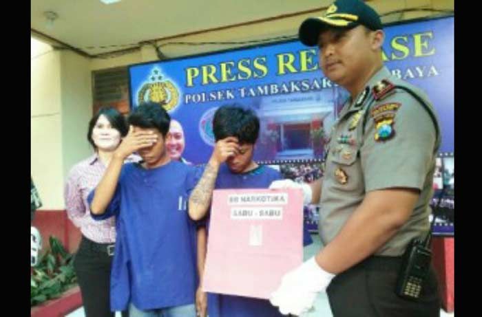 Satreskrim Polsek Tambaksari Surabaya Bekuk Dua Pengguna Sabu-Sabu Satreskrim Polsek Tambaksari Surabaya Bekuk Dua Pengguna Sabu-Sabu