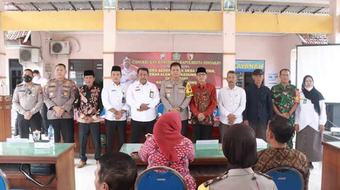 Kapolresta Sidoarjo Ingatkan Pelanggaran Pilkades saat Cangkrukan Kamtibmas di Desa Pamotan Kapolresta Sidoarjo Ingatkan Pelanggaran Pilkades saat Cangkrukan Kamtibmas di Desa Pamotan