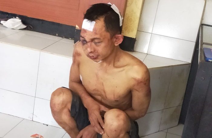 Gasak 3 HP Warga Perum Villa Derma Sukodono, Pelaku Babak Belur Dimassa