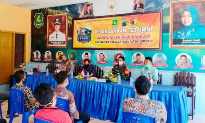 ​Ciptakan Kampung Tangguh Narkoba, Pemdes Aeng Panas Sumenep Gelar Tes Urine