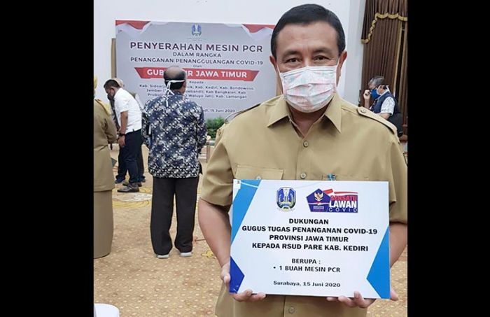 Terima Mesin PCR dari Gugus Tugas Pusat, ​Kabupaten Kediri Siap Percepat Penanganan Covid-19