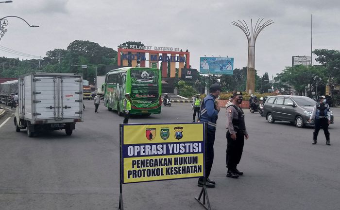 Antisipasi Penyebaran Omicron, Polres Madiun Kota Galakkan Operasi Yustisi