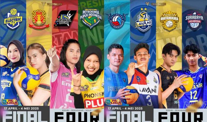 Final Four Proliga 2025 Dimulai, Persaingan Makin Sengit Final Four Proliga 2025 Dimulai, Persaingan Makin Sengit