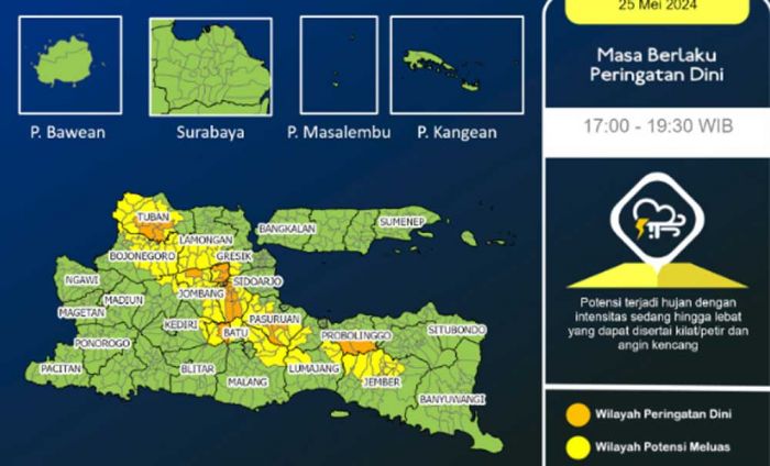 BMKG: Sebagian Wilayah Jatim Bakal Diguyur Hujan Lokal hingga Sore Hari ini BMKG: Sebagian Wilayah Jatim Bakal Diguyur Hujan Lokal hingga Sore Hari ini