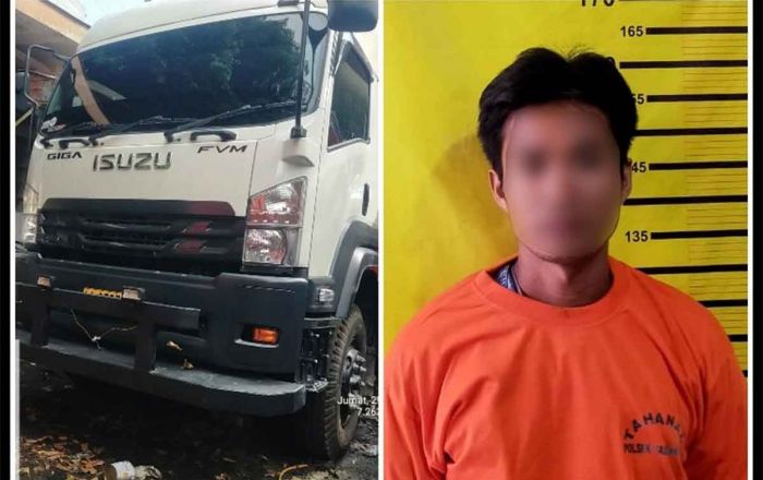 Polisi di Surabaya Tangkap Sopir yang Gelapkan 7 Ban Truk Polisi di Surabaya Tangkap Sopir yang Gelapkan 7 Ban Truk