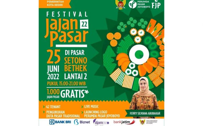 Kenalkan Jajanan Tradisional ke Anak Muda, Perumda Pasar Joyoboyo Gelar Festival Jajanan Pasar