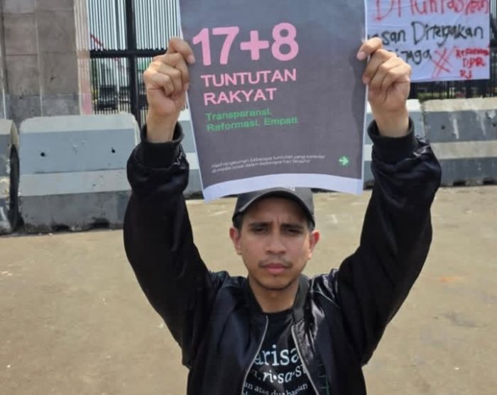 Jadi Orator Demo di DPR, Andovi Da Lopez Serukan Deadline Jadi Orator Demo di DPR, Andovi Da Lopez Serukan Deadline