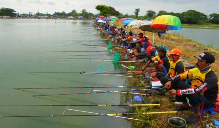 Jaga Kondusivitas Jelang Pemilu, Polsek Sidayu Adakan Lomba Mancing