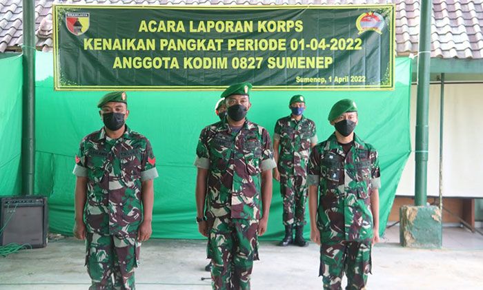 Dandim Sumenep Pimpin Laporan Korps Kenaikan Pangkat