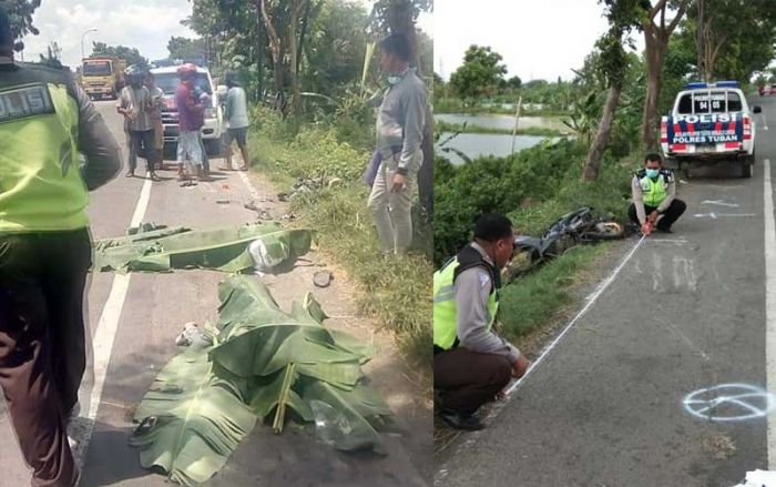 Menyalip dari Sisi Kiri, Pengendara Motor di Tuban Tewas Disambar Truk Trailer Menyalip dari Sisi Kiri, Pengendara Motor di Tuban Tewas Disambar Truk Trailer