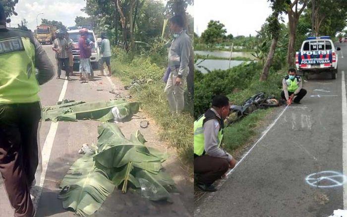 Menyalip dari Sisi Kiri, Pengendara Motor di Tuban Tewas Disambar Truk Trailer