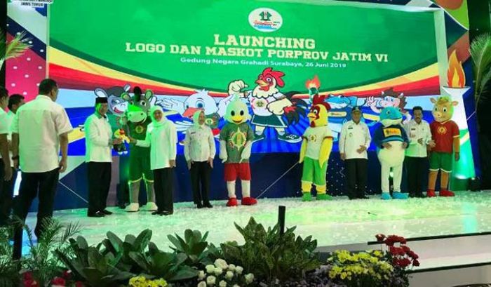 Gubernur Khofifah Launching Logo dan Maskot Porprov VI Jatim 2019 Gubernur Khofifah Launching Logo dan Maskot Porprov VI Jatim 2019
