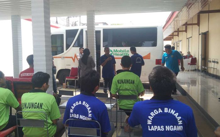 Kolaborasi dengan Dinkes Ngawi, Kemenkumham Jatim Gelar Skrining ke 388 Warga Binaan Pemasyarakatan