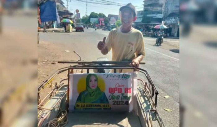 Sasar Bantuan untuk Tukang Becak, Ning Lia Identik dengan Wong Cilik