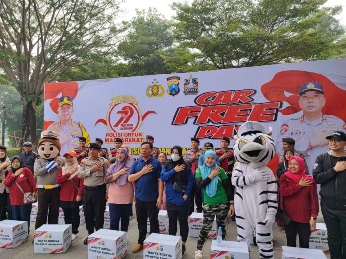 Peringati Hari Bhayangkara ke-79, Polresta Sidoarjo Hadirkan Pelayanan Publik di CFD Peringati Hari Bhayangkara ke-79, Polresta Sidoarjo Hadirkan Pelayanan Publik di CFD