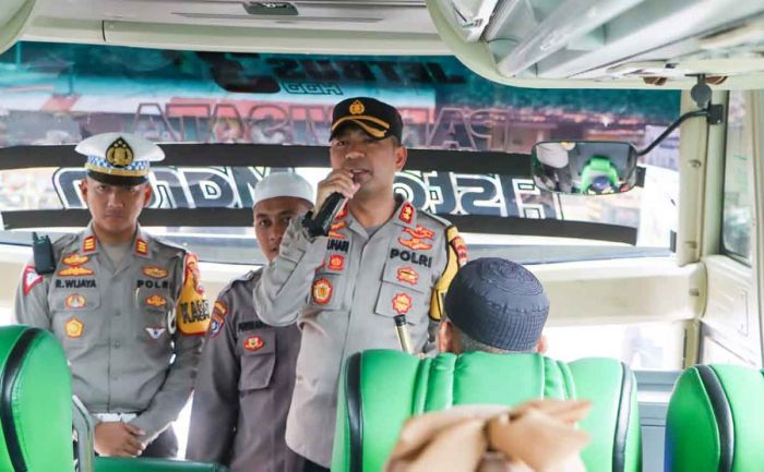 Kapolres Pasuruan Kota Berangkatkan 72 Peserta Mudik Gratis ke Jakarta