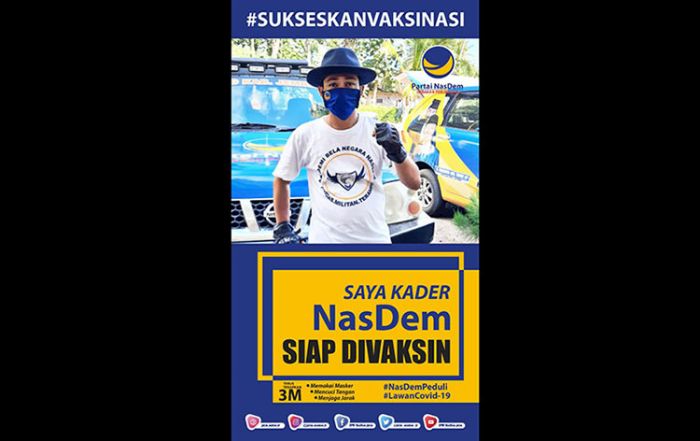 Dukung Jatim Bebas Covid-19, Anggota Fraksi NasDem Siap Divaksin Dukung Jatim Bebas Covid-19, Anggota Fraksi NasDem Siap Divaksin