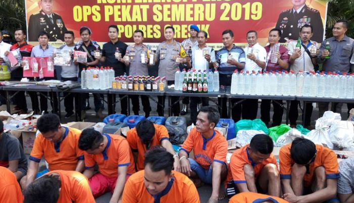 Dua Pekan, Polres Gresik Ungkap 1.033 Kasus Mulai Pembobolan ATM Hingga Petasan