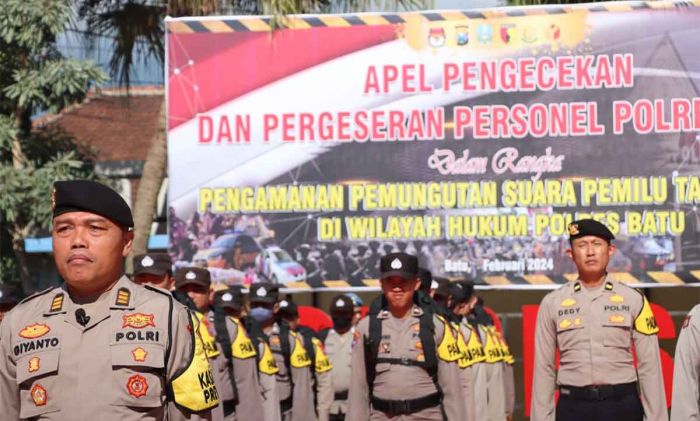 Polres Batu Kerahkan 320 Personel untuk Amankan Pemilu 2024 Polres Batu Kerahkan 320 Personel untuk Amankan Pemilu 2024